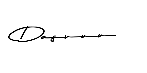How to make Dasuuu name signature. Use Asem Kandis PERSONAL USE style for creating short signs online. This is the latest handwritten sign. Dasuuu signature style 9 images and pictures png