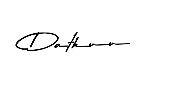 Use a signature maker to create a handwritten signature online. With this signature software, you can design (Asem Kandis PERSONAL USE) your own signature for name Dathuu. Dathuu signature style 9 images and pictures png