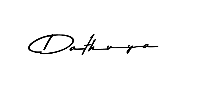 Make a beautiful signature design for name Dathuya. With this signature (Asem Kandis PERSONAL USE) style, you can create a handwritten signature for free. Dathuya signature style 9 images and pictures png