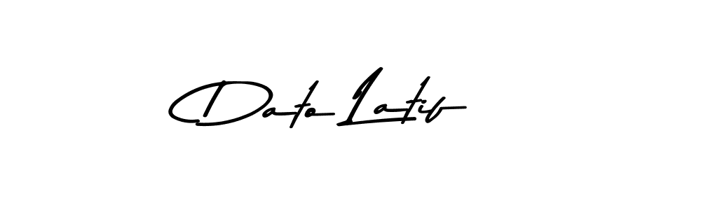 Make a beautiful signature design for name Dato Latif. With this signature (Asem Kandis PERSONAL USE) style, you can create a handwritten signature for free. Dato Latif signature style 9 images and pictures png