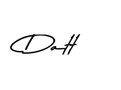 Design your own signature with our free online signature maker. With this signature software, you can create a handwritten (Asem Kandis PERSONAL USE) signature for name Datt. Datt signature style 9 images and pictures png