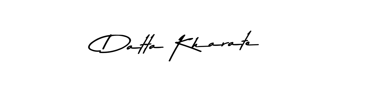 Make a beautiful signature design for name Datta Kharate. With this signature (Asem Kandis PERSONAL USE) style, you can create a handwritten signature for free. Datta Kharate signature style 9 images and pictures png