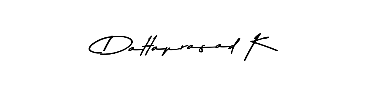 The best way (Asem Kandis PERSONAL USE) to make a short signature is to pick only two or three words in your name. The name Dattaprasad K include a total of six letters. For converting this name. Dattaprasad K signature style 9 images and pictures png
