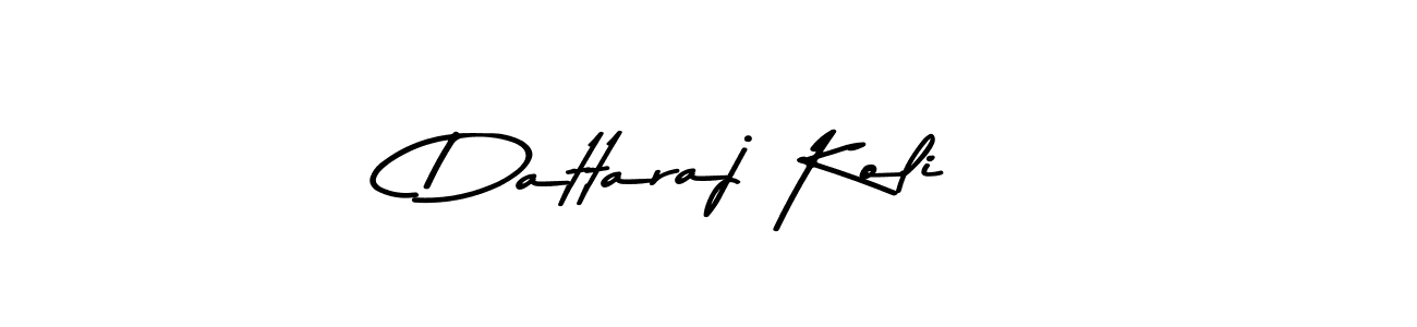 Use a signature maker to create a handwritten signature online. With this signature software, you can design (Asem Kandis PERSONAL USE) your own signature for name Dattaraj Koli. Dattaraj Koli signature style 9 images and pictures png