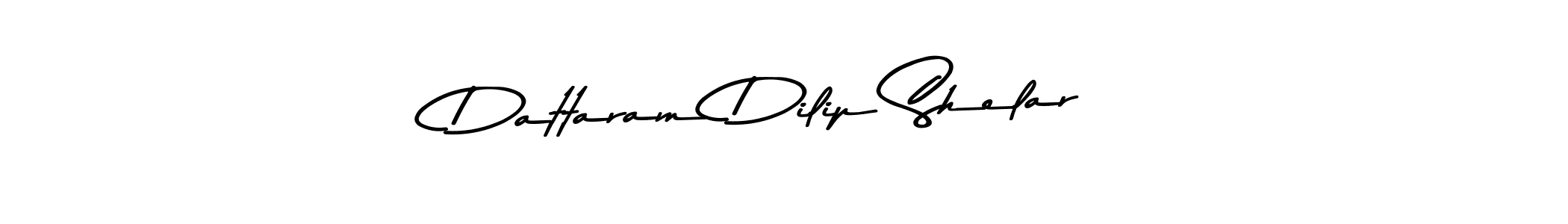 How to make Dattaram Dilip Shelar name signature. Use Asem Kandis PERSONAL USE style for creating short signs online. This is the latest handwritten sign. Dattaram Dilip Shelar signature style 9 images and pictures png