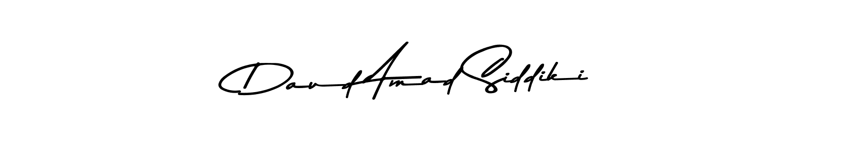 Design your own signature with our free online signature maker. With this signature software, you can create a handwritten (Asem Kandis PERSONAL USE) signature for name Daud Amad Siddiki. Daud Amad Siddiki signature style 9 images and pictures png