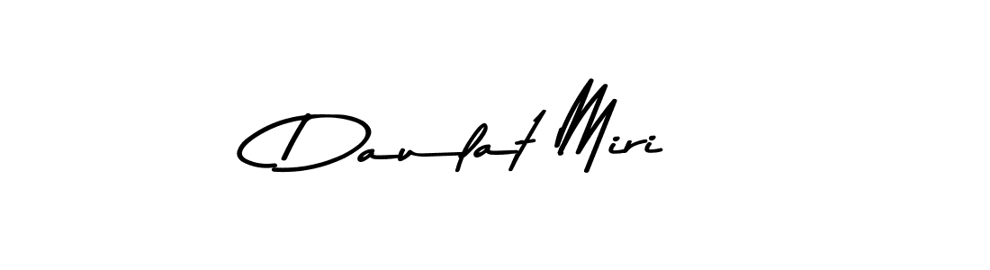 Design your own signature with our free online signature maker. With this signature software, you can create a handwritten (Asem Kandis PERSONAL USE) signature for name Daulat Miri. Daulat Miri signature style 9 images and pictures png