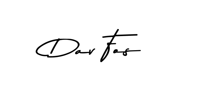 This is the best signature style for the Dav Fos name. Also you like these signature font (Asem Kandis PERSONAL USE). Mix name signature. Dav Fos signature style 9 images and pictures png