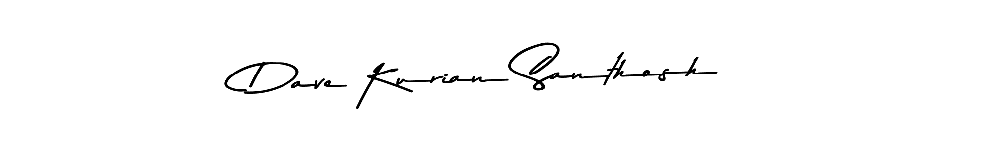 Make a beautiful signature design for name Dave Kurian Santhosh. With this signature (Asem Kandis PERSONAL USE) style, you can create a handwritten signature for free. Dave Kurian Santhosh signature style 9 images and pictures png