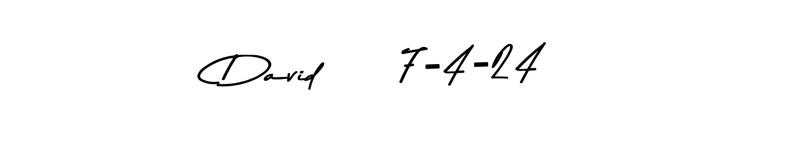 How to make David     7-4-24 signature? Asem Kandis PERSONAL USE is a professional autograph style. Create handwritten signature for David     7-4-24 name. David     7-4-24 signature style 9 images and pictures png