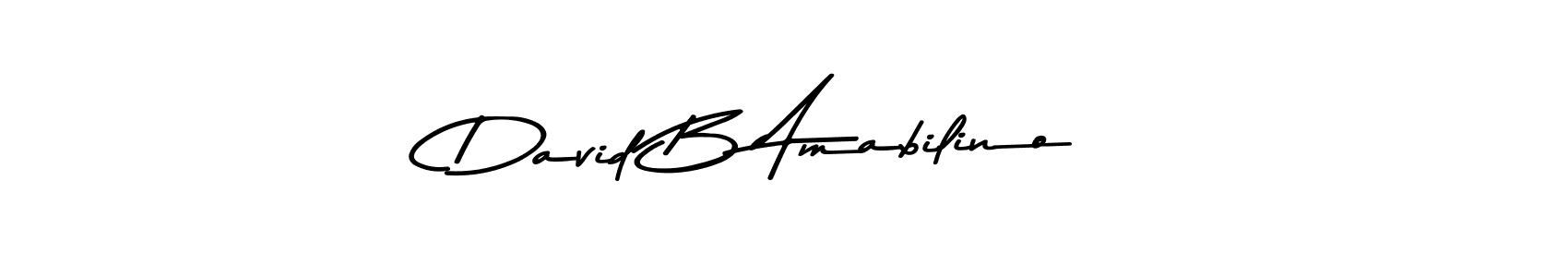 Design your own signature with our free online signature maker. With this signature software, you can create a handwritten (Asem Kandis PERSONAL USE) signature for name David B Amabilino. David B Amabilino signature style 9 images and pictures png