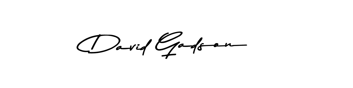 How to make David Gadson name signature. Use Asem Kandis PERSONAL USE style for creating short signs online. This is the latest handwritten sign. David Gadson signature style 9 images and pictures png