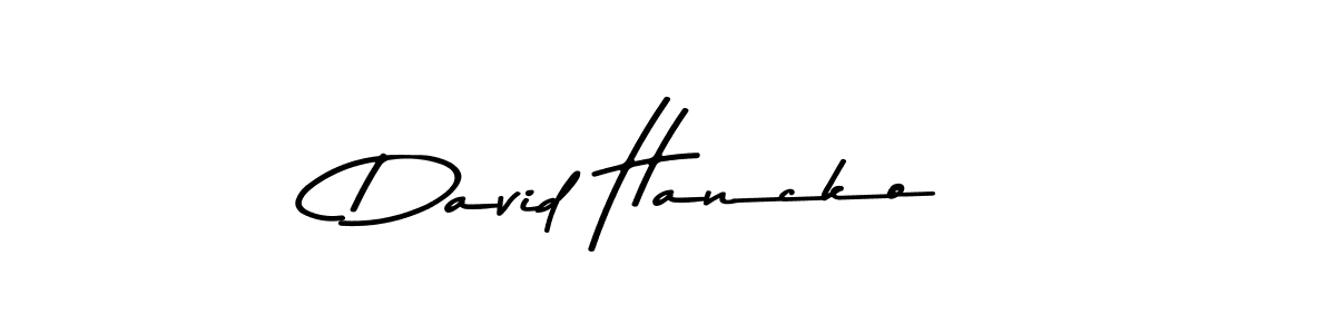 How to make David Hancko signature? Asem Kandis PERSONAL USE is a professional autograph style. Create handwritten signature for David Hancko name. David Hancko signature style 9 images and pictures png