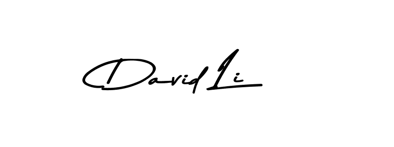 Create a beautiful signature design for name David Li. With this signature (Asem Kandis PERSONAL USE) fonts, you can make a handwritten signature for free. David Li signature style 9 images and pictures png