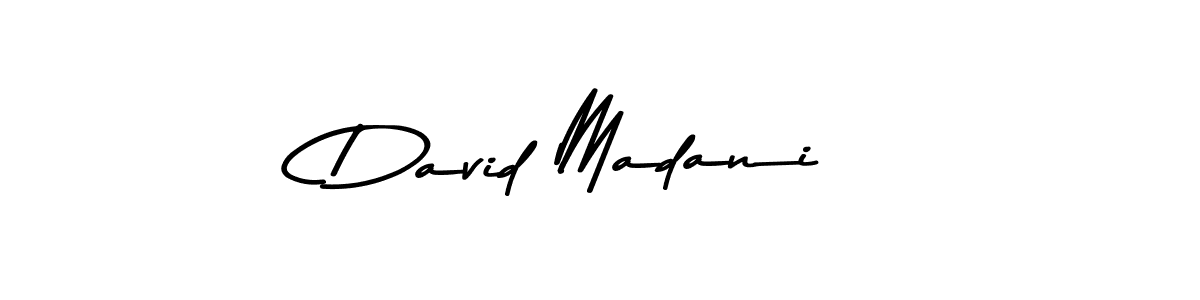 How to make David Madani name signature. Use Asem Kandis PERSONAL USE style for creating short signs online. This is the latest handwritten sign. David Madani signature style 9 images and pictures png