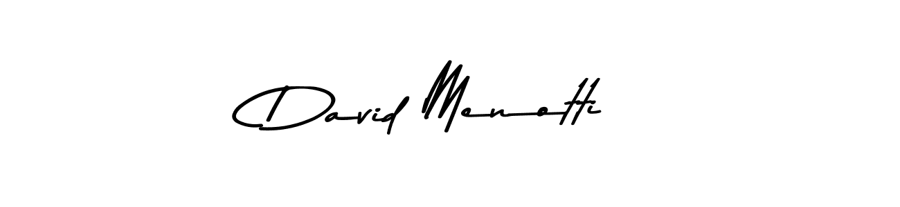 Make a beautiful signature design for name David Menotti. With this signature (Asem Kandis PERSONAL USE) style, you can create a handwritten signature for free. David Menotti signature style 9 images and pictures png