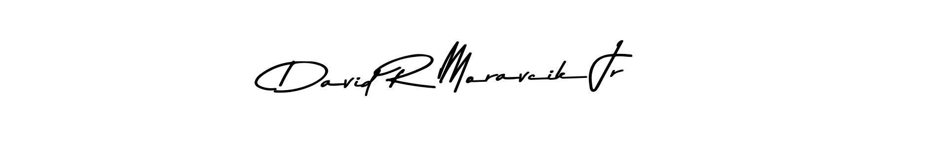 Make a beautiful signature design for name David R Moravcik Jr. With this signature (Asem Kandis PERSONAL USE) style, you can create a handwritten signature for free. David R Moravcik Jr signature style 9 images and pictures png