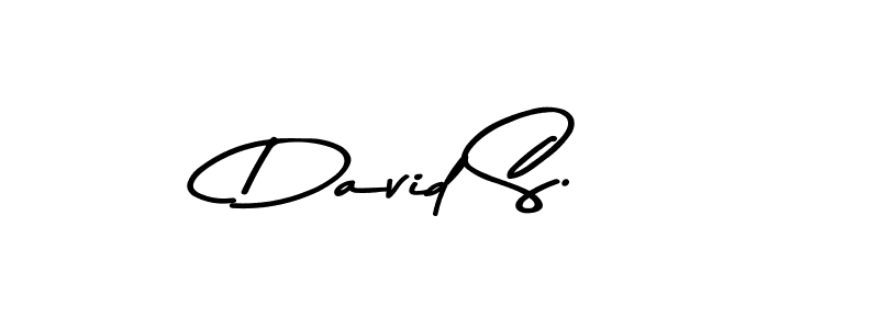 You should practise on your own different ways (Asem Kandis PERSONAL USE) to write your name (David S.) in signature. don't let someone else do it for you. David S. signature style 9 images and pictures png