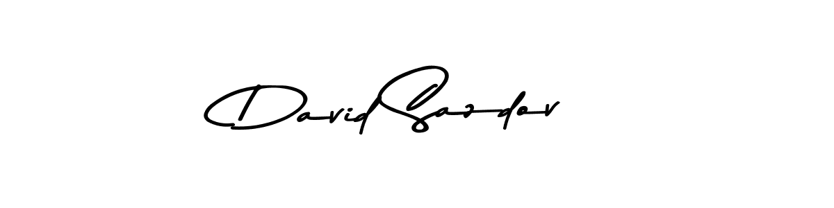 Create a beautiful signature design for name David Sazdov. With this signature (Asem Kandis PERSONAL USE) fonts, you can make a handwritten signature for free. David Sazdov signature style 9 images and pictures png