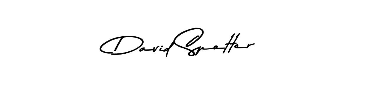 How to make David Spotter signature? Asem Kandis PERSONAL USE is a professional autograph style. Create handwritten signature for David Spotter name. David Spotter signature style 9 images and pictures png