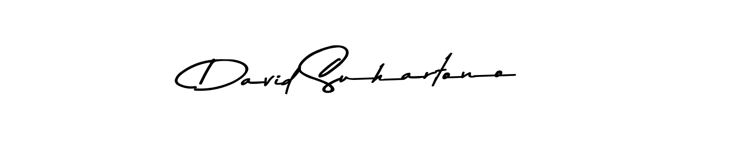 How to make David Suhartono name signature. Use Asem Kandis PERSONAL USE style for creating short signs online. This is the latest handwritten sign. David Suhartono signature style 9 images and pictures png