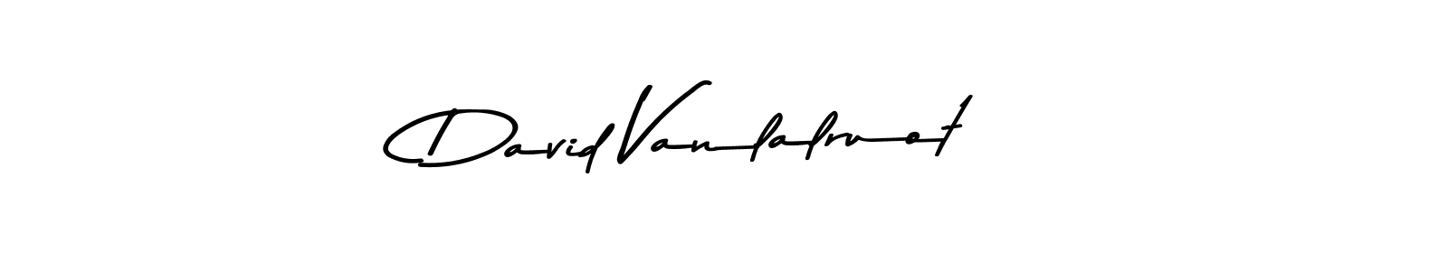 How to make David Vanlalruot name signature. Use Asem Kandis PERSONAL USE style for creating short signs online. This is the latest handwritten sign. David Vanlalruot signature style 9 images and pictures png