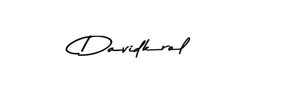How to Draw Davidkrol signature style? Asem Kandis PERSONAL USE is a latest design signature styles for name Davidkrol. Davidkrol signature style 9 images and pictures png