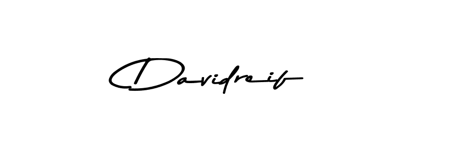 How to make Davidreif name signature. Use Asem Kandis PERSONAL USE style for creating short signs online. This is the latest handwritten sign. Davidreif signature style 9 images and pictures png