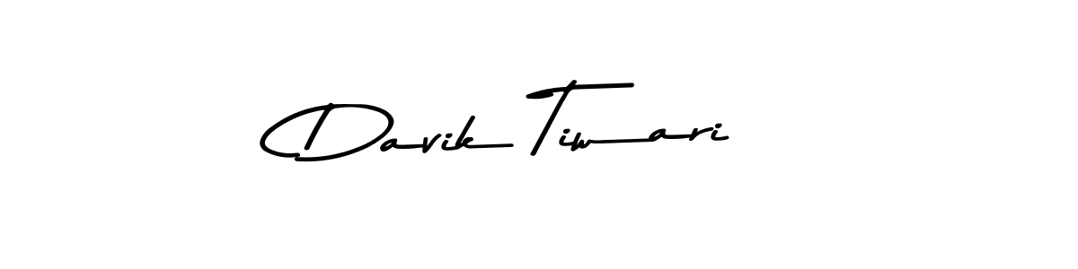 Use a signature maker to create a handwritten signature online. With this signature software, you can design (Asem Kandis PERSONAL USE) your own signature for name Davik Tiwari. Davik Tiwari signature style 9 images and pictures png