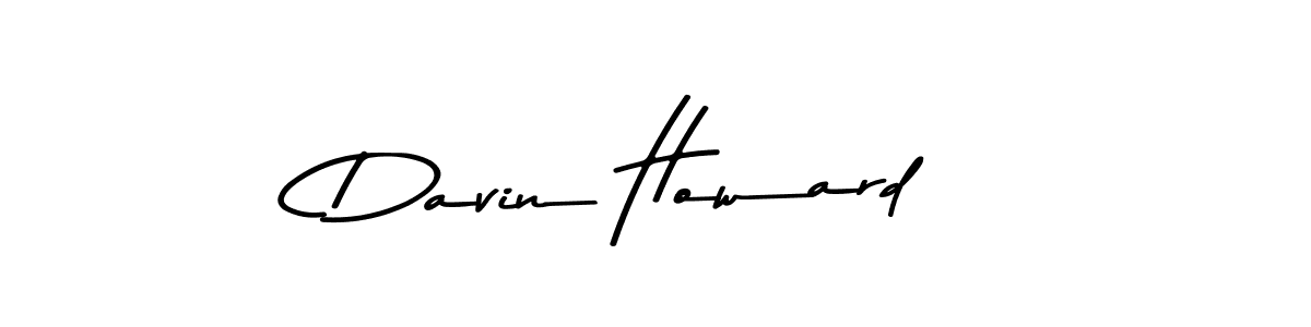 Use a signature maker to create a handwritten signature online. With this signature software, you can design (Asem Kandis PERSONAL USE) your own signature for name Davin Howard. Davin Howard signature style 9 images and pictures png