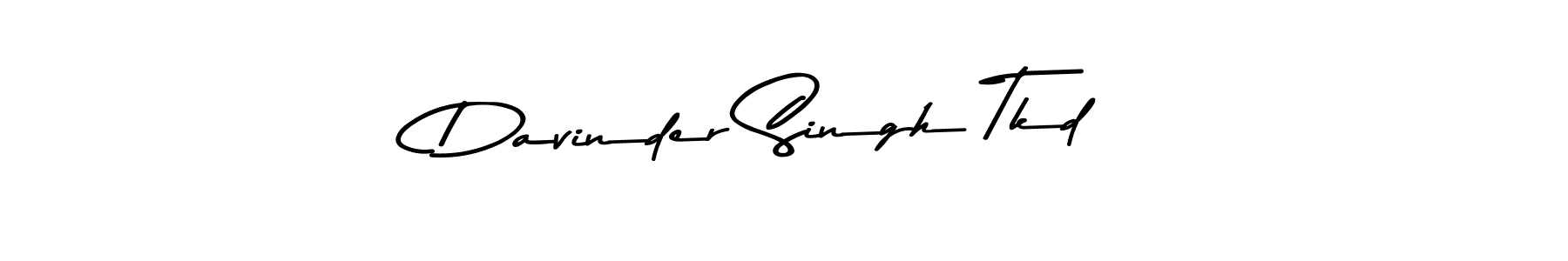 Also we have Davinder Singh Tkd name is the best signature style. Create professional handwritten signature collection using Asem Kandis PERSONAL USE autograph style. Davinder Singh Tkd signature style 9 images and pictures png