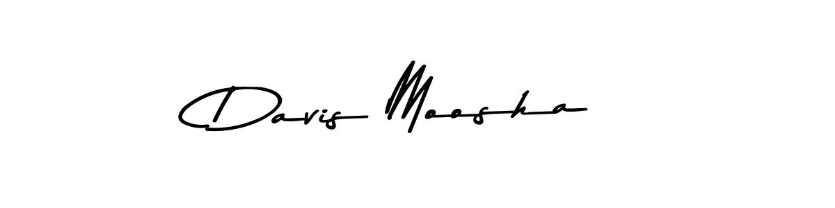 Make a beautiful signature design for name Davis Moosha. With this signature (Asem Kandis PERSONAL USE) style, you can create a handwritten signature for free. Davis Moosha signature style 9 images and pictures png