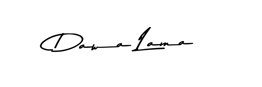 Make a beautiful signature design for name Dawa Lama. With this signature (Asem Kandis PERSONAL USE) style, you can create a handwritten signature for free. Dawa Lama signature style 9 images and pictures png