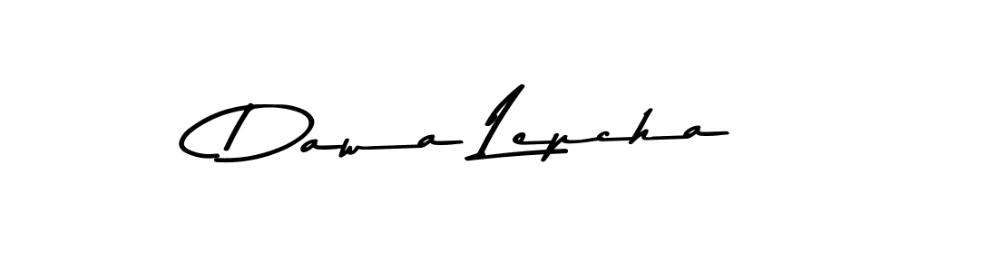 Design your own signature with our free online signature maker. With this signature software, you can create a handwritten (Asem Kandis PERSONAL USE) signature for name Dawa Lepcha. Dawa Lepcha signature style 9 images and pictures png