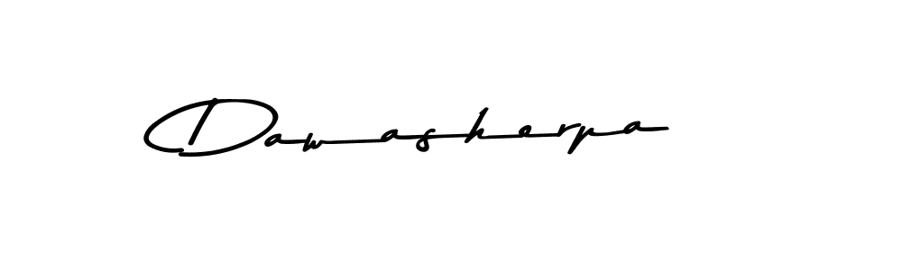 Create a beautiful signature design for name Dawasherpa. With this signature (Asem Kandis PERSONAL USE) fonts, you can make a handwritten signature for free. Dawasherpa signature style 9 images and pictures png