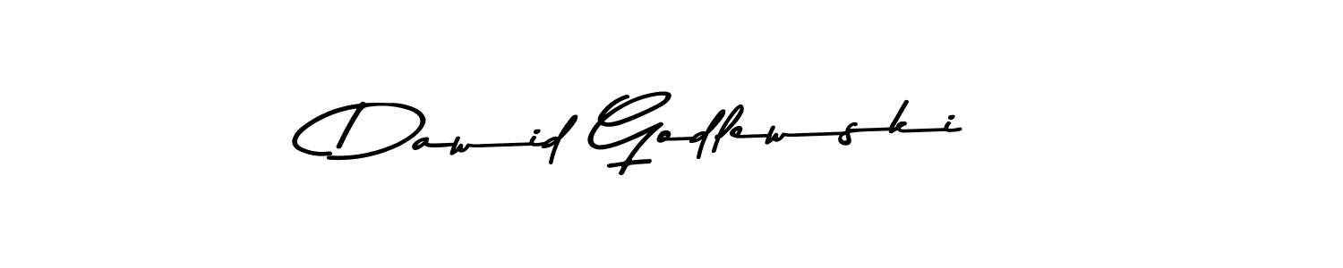 How to make Dawid Godlewski name signature. Use Asem Kandis PERSONAL USE style for creating short signs online. This is the latest handwritten sign. Dawid Godlewski signature style 9 images and pictures png