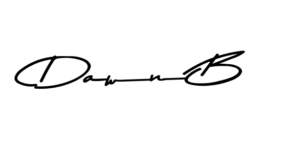 Dawn B stylish signature style. Best Handwritten Sign (Asem Kandis PERSONAL USE) for my name. Handwritten Signature Collection Ideas for my name Dawn B. Dawn B signature style 9 images and pictures png