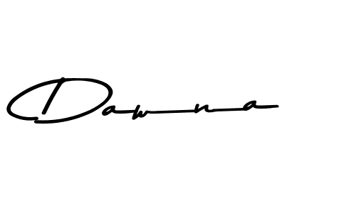 Make a beautiful signature design for name Dawna. With this signature (Asem Kandis PERSONAL USE) style, you can create a handwritten signature for free. Dawna signature style 9 images and pictures png