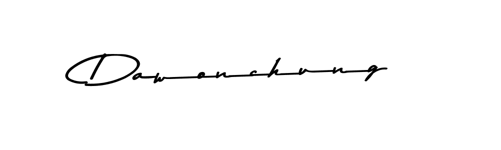 Asem Kandis PERSONAL USE is a professional signature style that is perfect for those who want to add a touch of class to their signature. It is also a great choice for those who want to make their signature more unique. Get Dawonchung name to fancy signature for free. Dawonchung signature style 9 images and pictures png