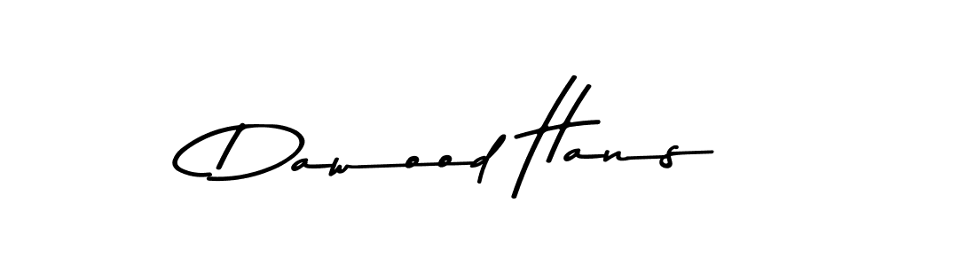 Design your own signature with our free online signature maker. With this signature software, you can create a handwritten (Asem Kandis PERSONAL USE) signature for name Dawood Hans. Dawood Hans signature style 9 images and pictures png