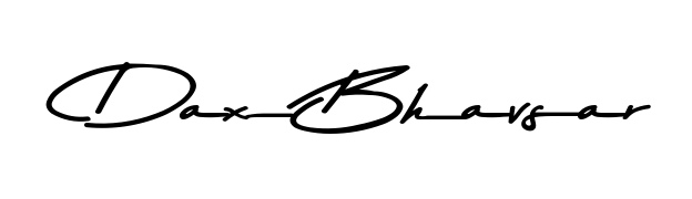 An effortless, minimalist signature concept for Dax Bhavsar using Asem Kandis PERSONAL USE design. Clean lines that look great on any document. Dax Bhavsar signature style 9 images and pictures png