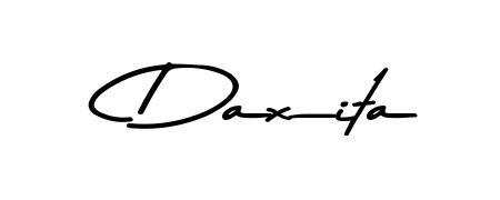 A modern signature idea for name Daxita using Asem Kandis PERSONAL USE font. Clean strokes and elegant curves make it stand out instantly. Daxita signature style 9 images and pictures png