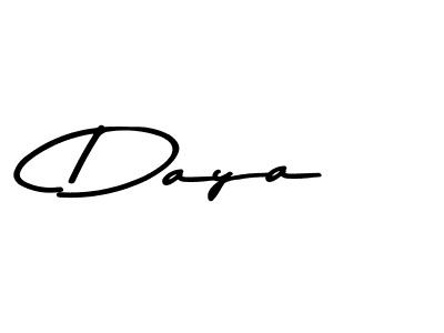 Make a beautiful signature design for name Daya. With this signature (Asem Kandis PERSONAL USE) style, you can create a handwritten signature for free. Daya signature style 9 images and pictures png