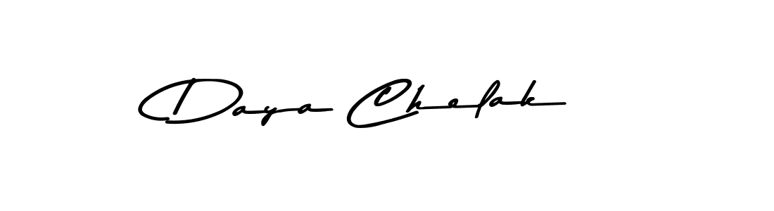 How to make Daya Chelak signature? Asem Kandis PERSONAL USE is a professional autograph style. Create handwritten signature for Daya Chelak name. Daya Chelak signature style 9 images and pictures png
