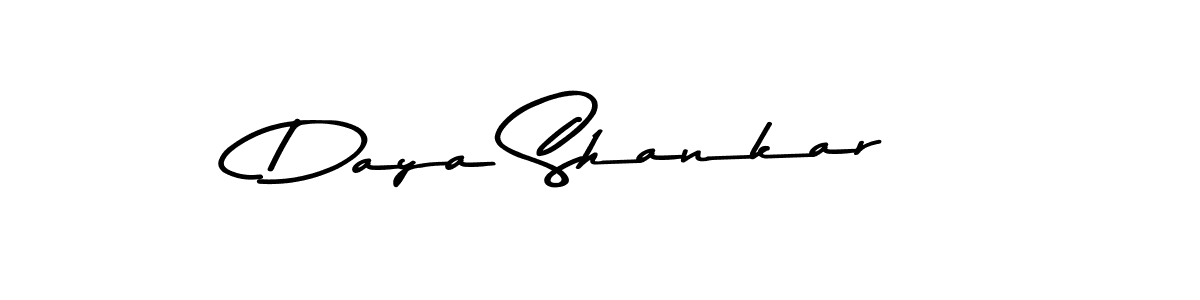 How to make Daya Shankar name signature. Use Asem Kandis PERSONAL USE style for creating short signs online. This is the latest handwritten sign. Daya Shankar signature style 9 images and pictures png