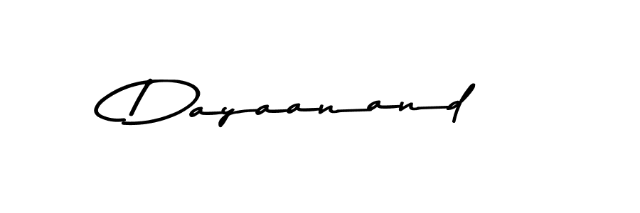 How to make Dayaanand name signature. Use Asem Kandis PERSONAL USE style for creating short signs online. This is the latest handwritten sign. Dayaanand signature style 9 images and pictures png