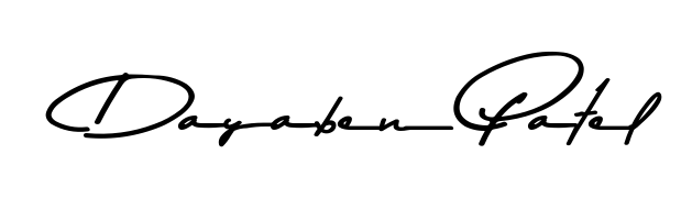 Also You can easily find your signature by using the search form. We will create Dayaben Patel name handwritten signature images for you free of cost using Asem Kandis PERSONAL USE sign style. Dayaben Patel signature style 9 images and pictures png