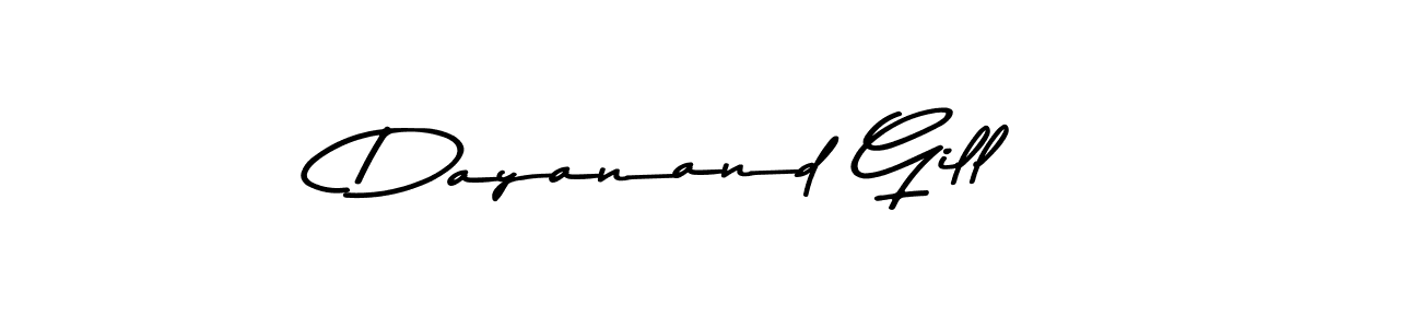 How to make Dayanand Gill signature? Asem Kandis PERSONAL USE is a professional autograph style. Create handwritten signature for Dayanand Gill name. Dayanand Gill signature style 9 images and pictures png