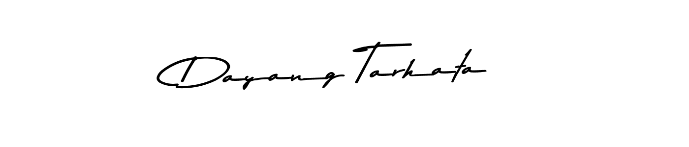 Create a beautiful signature design for name Dayang Tarhata. With this signature (Asem Kandis PERSONAL USE) fonts, you can make a handwritten signature for free. Dayang Tarhata signature style 9 images and pictures png