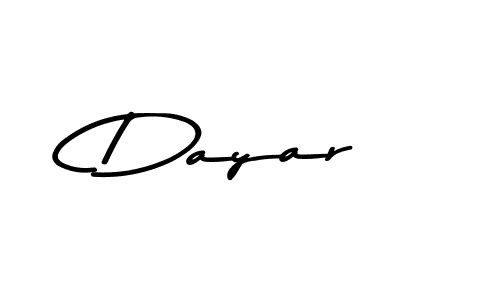 Create a beautiful signature design for name Dayar. With this signature (Asem Kandis PERSONAL USE) fonts, you can make a handwritten signature for free. Dayar signature style 9 images and pictures png